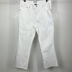 Poco Jeans White Straight Leg Jeans Size 17